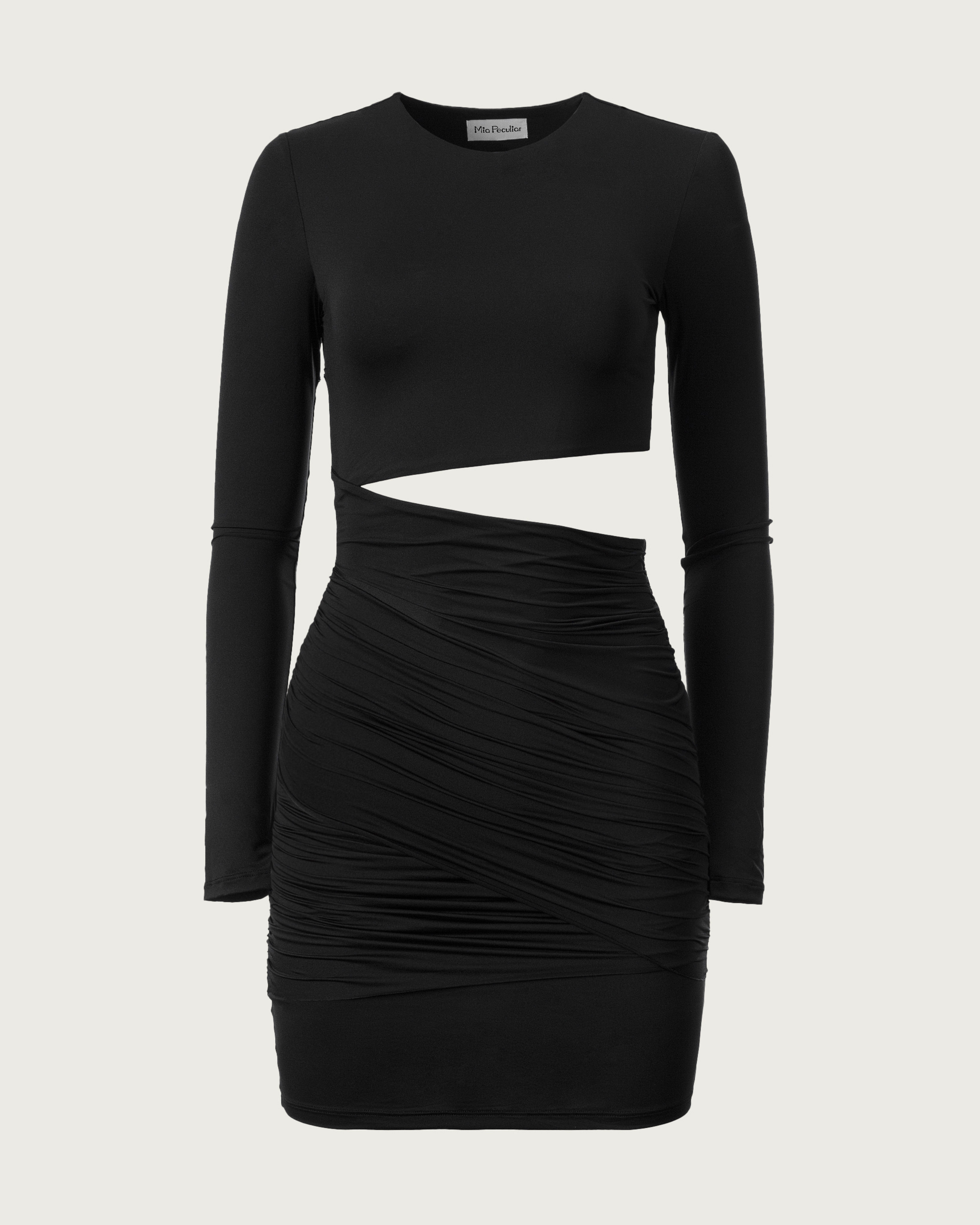 Assymetrical Cutout Mini Dress
