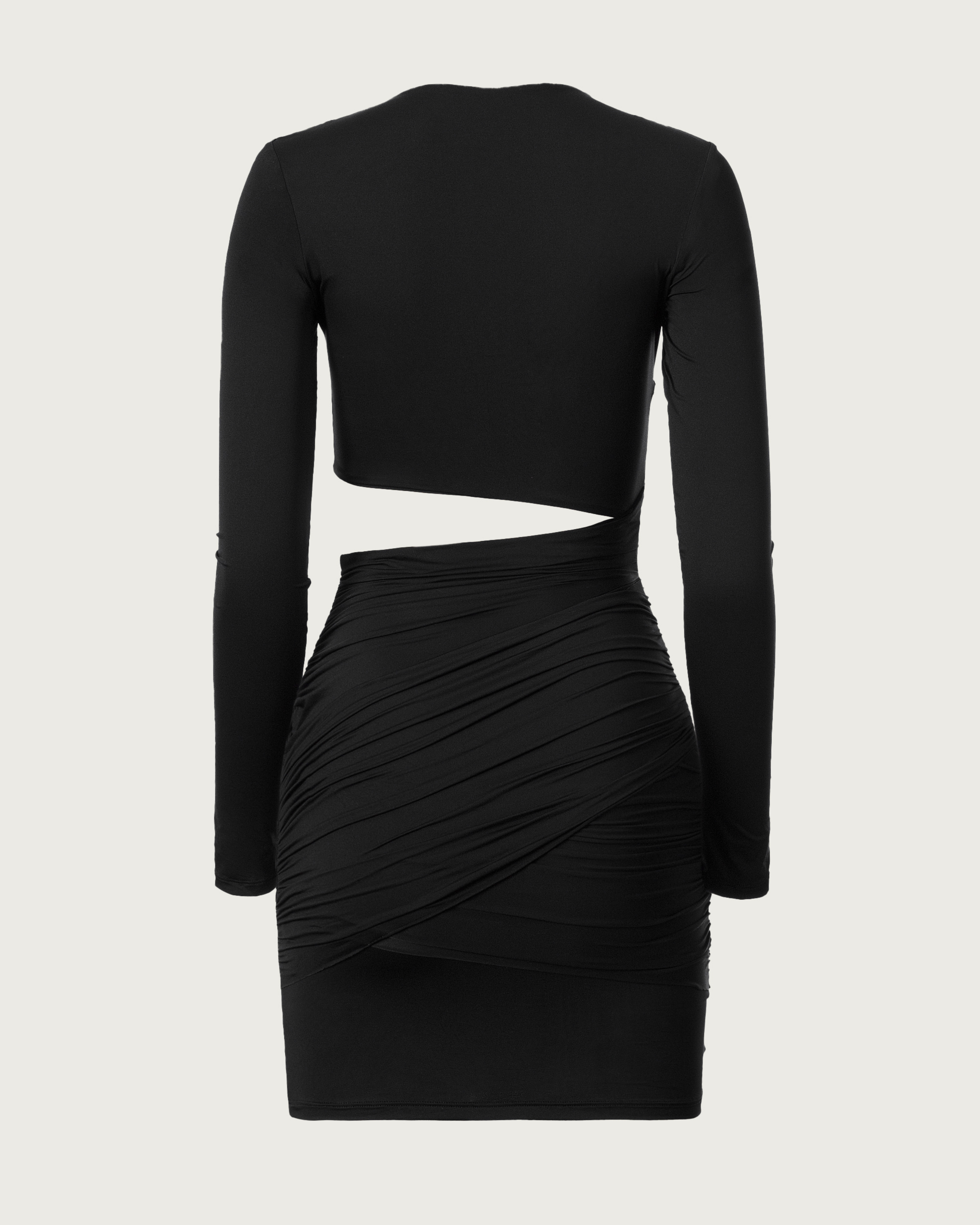 Assymetrical Cutout Mini Dress