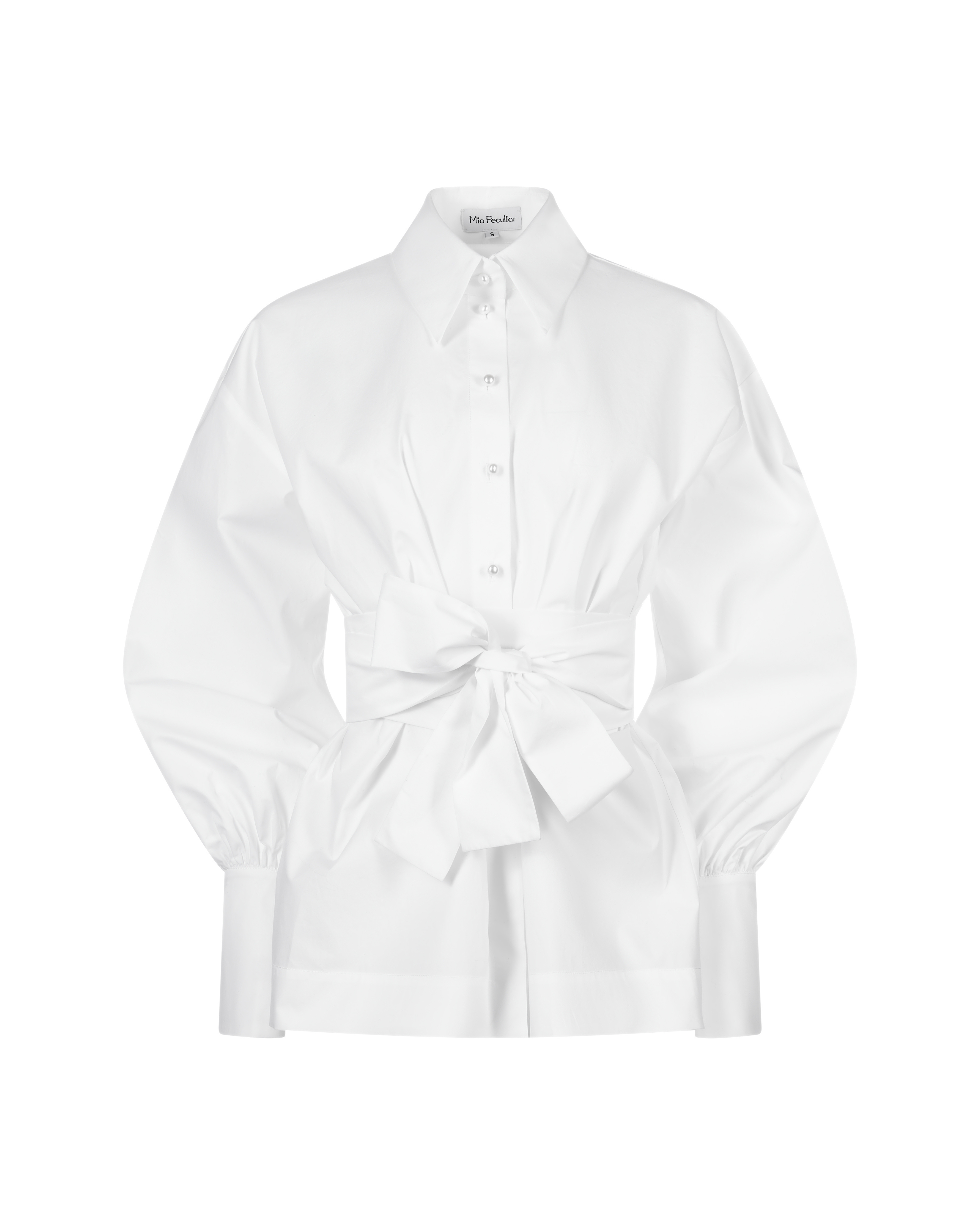 Balloon Sleeve Shirt White