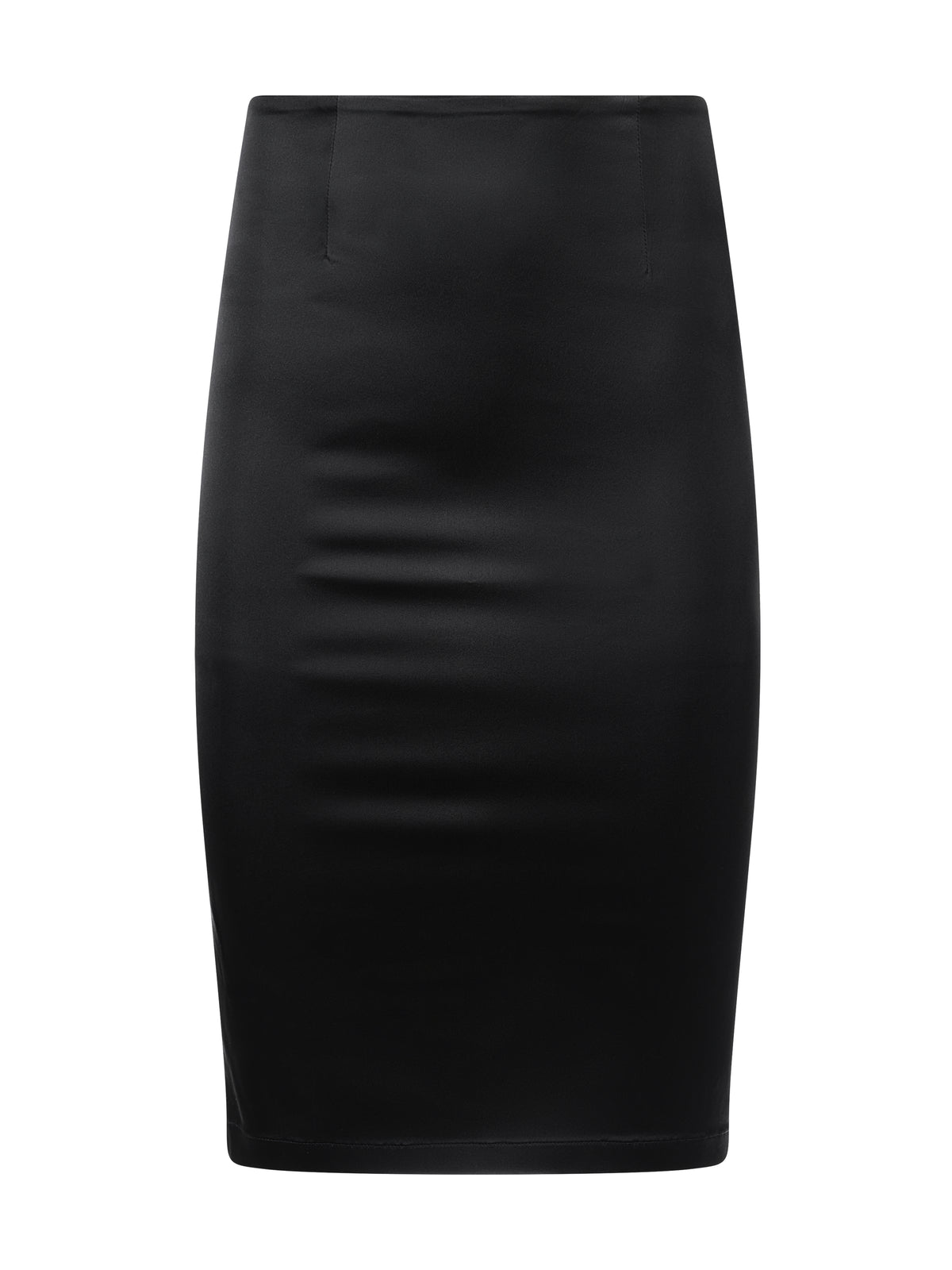 Stretch Midi Skirt Black